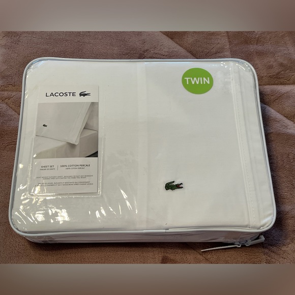 New Lacoste twin sheet set